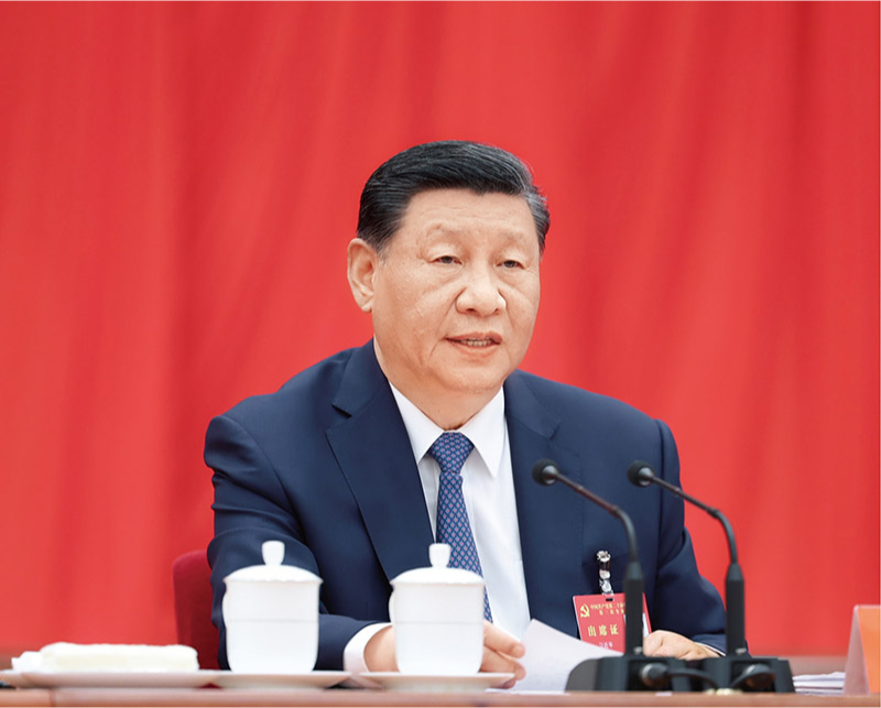 　　中國共產(chǎn)黨第二十屆中央委員會第三次全體會議，于2024年7月15日至18日在北京舉行。中央委員會總書記習(xí)近平作重要講話。 新華社記者 鞠鵬/攝